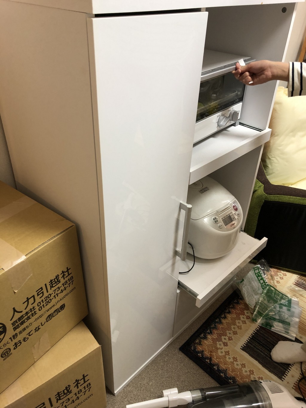 【京都市右京区】食器棚の出張不用品回収・処分のご依頼　お客様の声