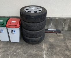 【京都市左京区】ホイール付き自動車タイヤの回収・処分　お客様の声