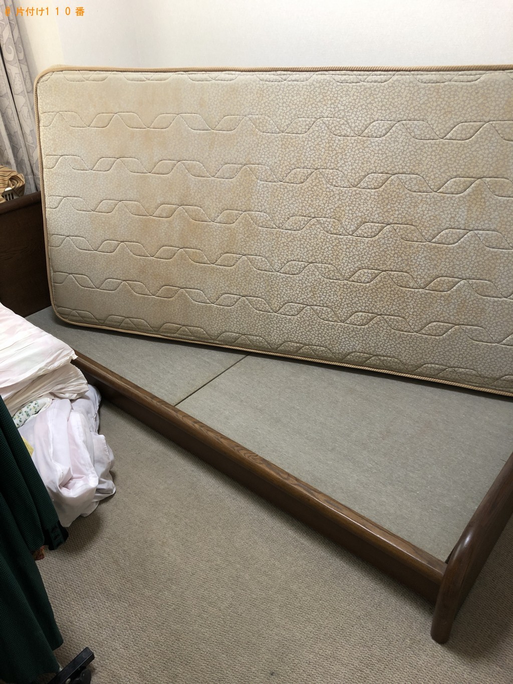 【京都市左京区】シングルベッド、シングルベッドマットレス、ガーデニングテーブルの回収・処分　お客様の声
