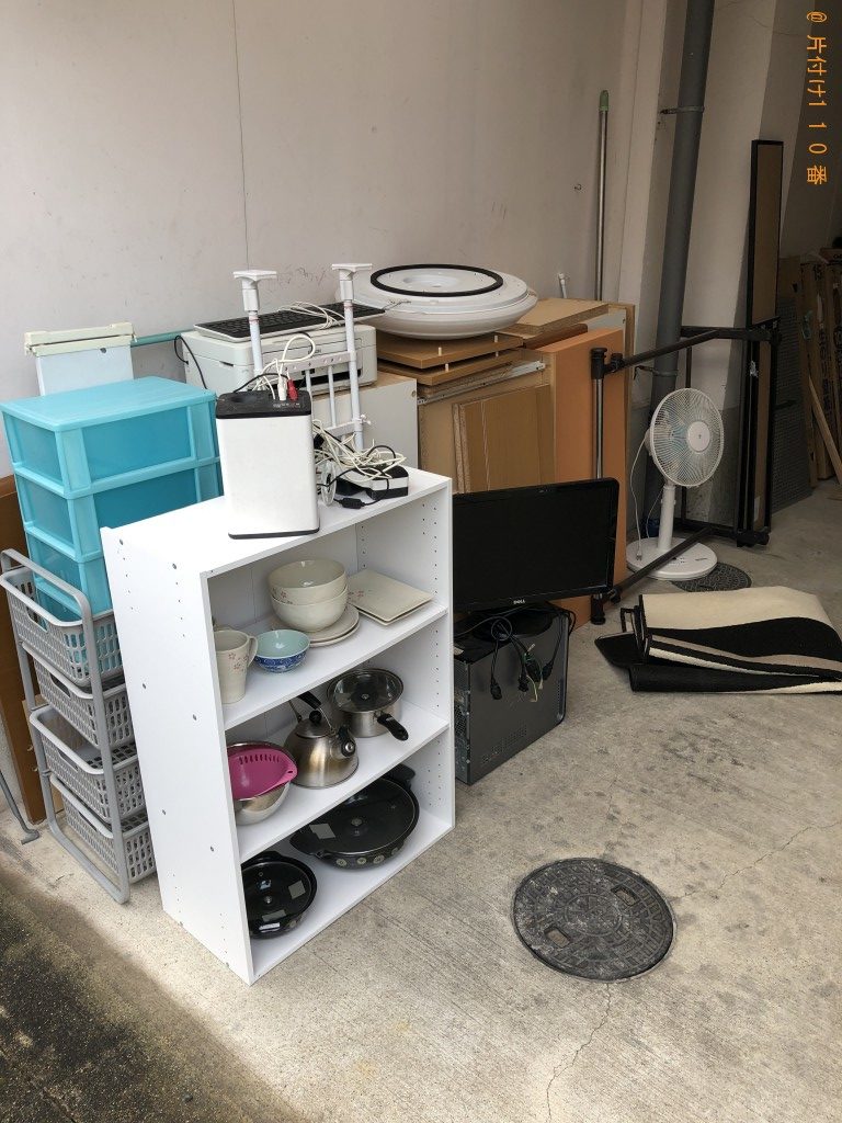 【京都市左京区】PCモニターセット、シングルベッド等の回収・処分