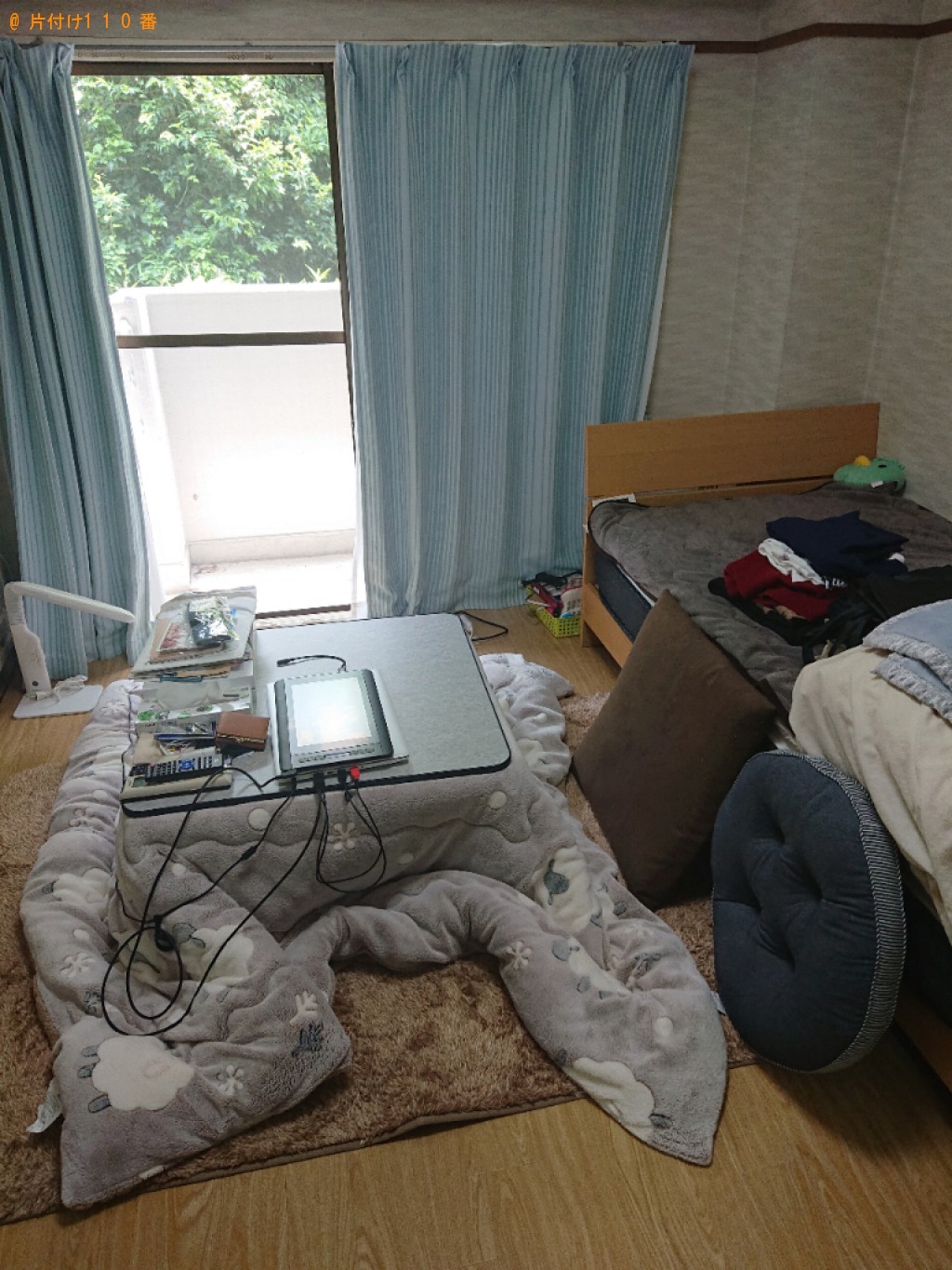 【長岡京市】部屋の整理整頓と掃除、掃除で出た一般ごみの回収