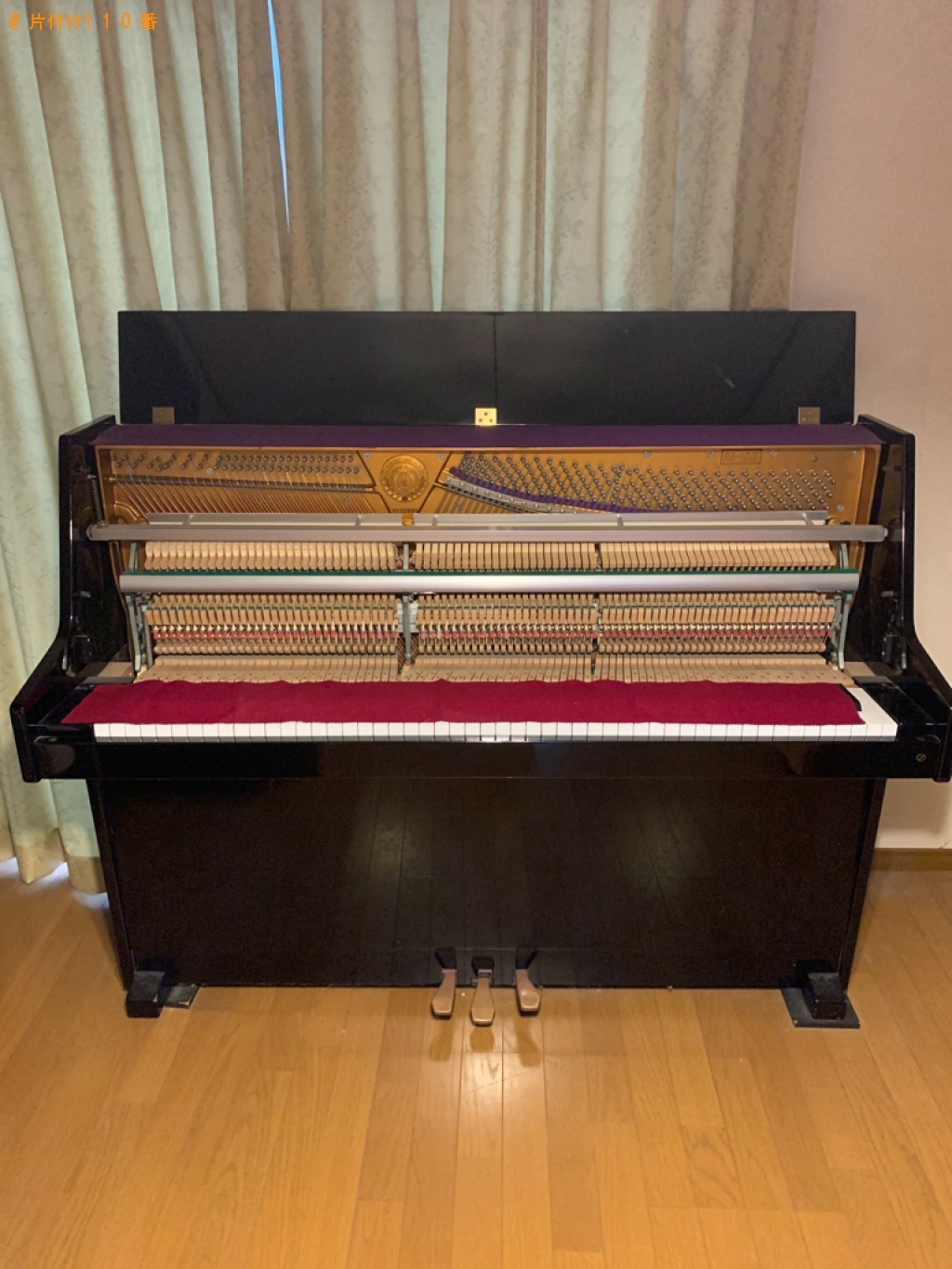 【宇治市広野町】アップライトピアノの回収・処分ご依頼　お客様の声