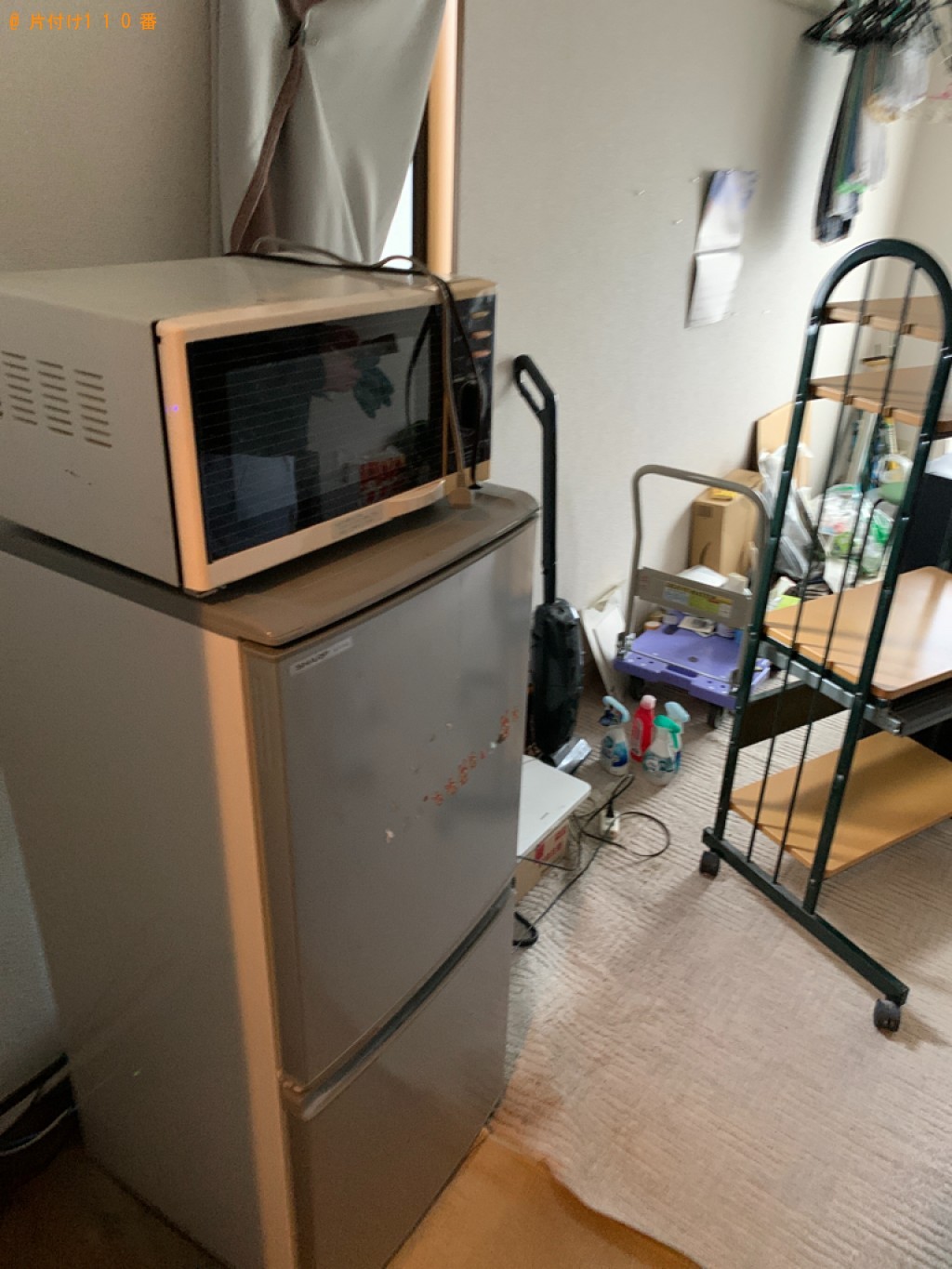 【京都市上京区】冷蔵庫、洗濯機、本棚、電子レンジ等の回収・処分