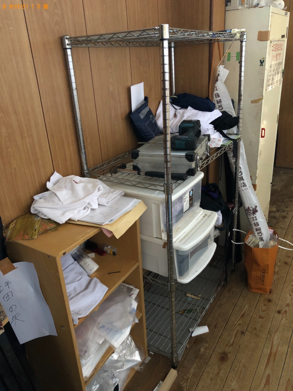 【京都市北区】メタルラック、収納ケース等の回収・処分ご依頼