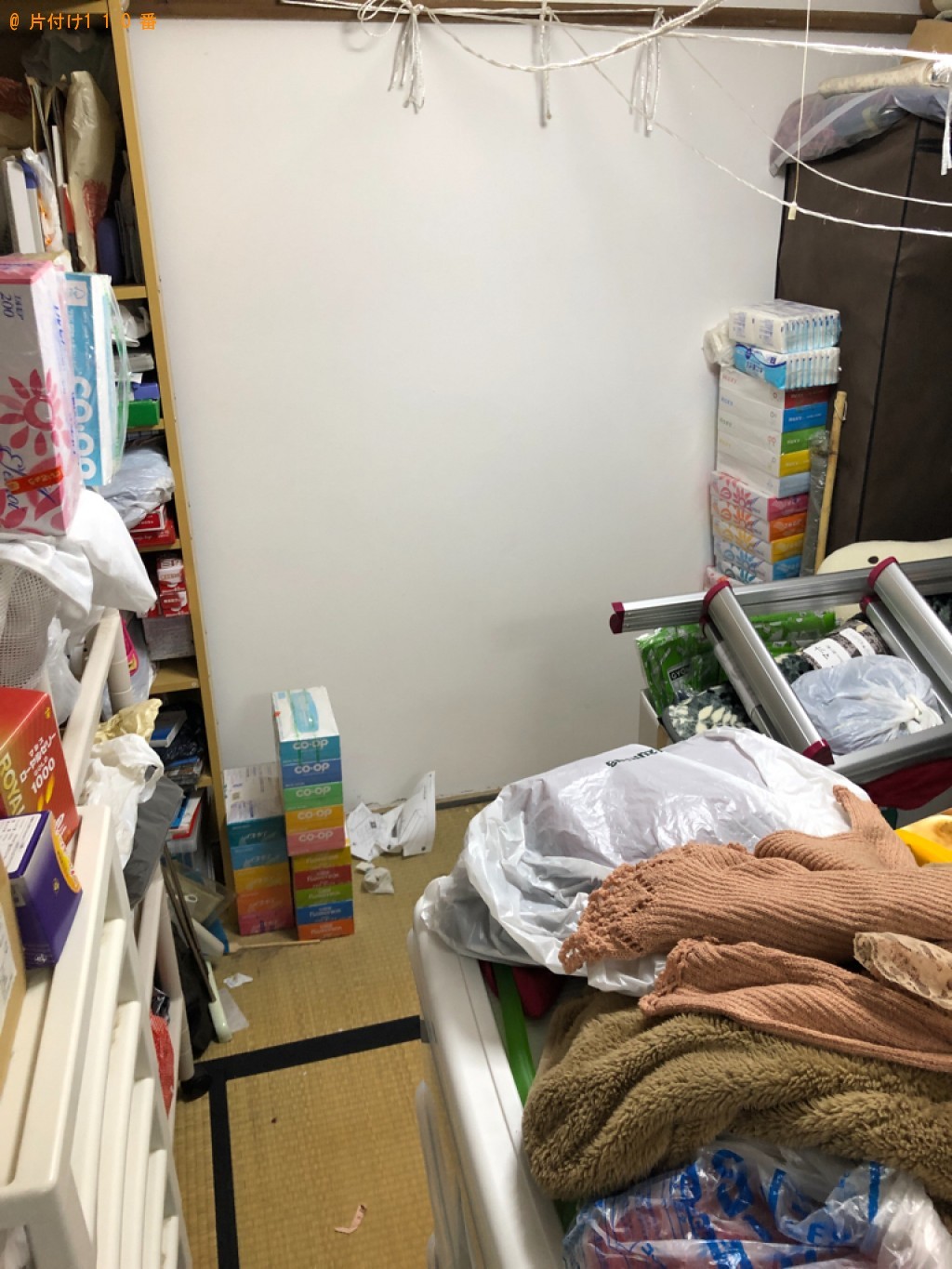 【京都市左京区】カラーボックス、ラック、一般ごみ等の回収