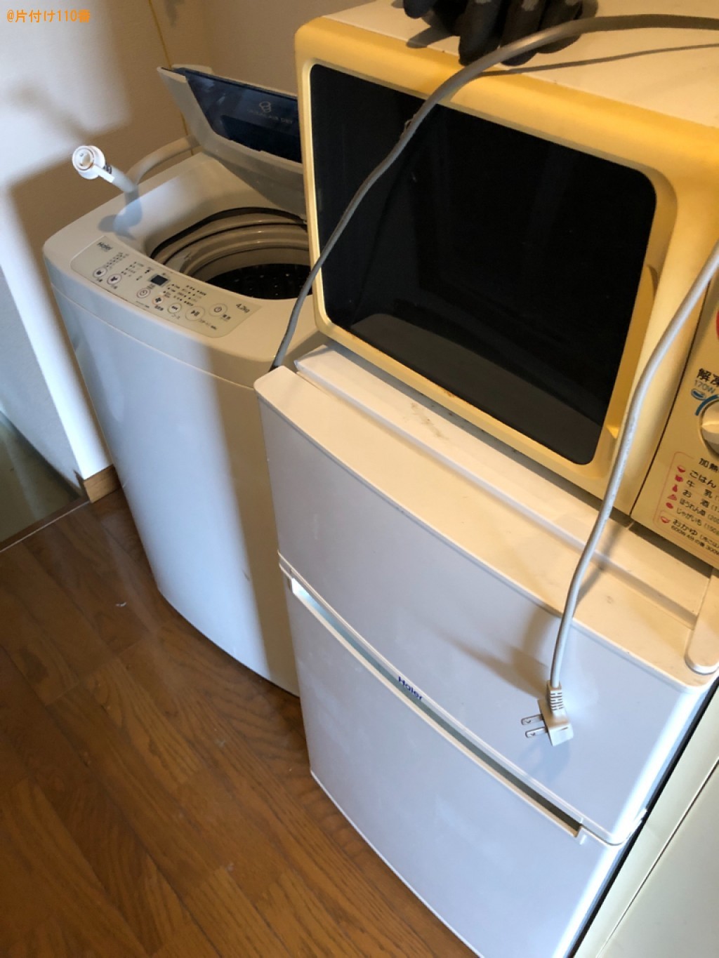 【京都市伏見区】冷蔵庫、テレビ、洗濯機、本棚、ラック等の回収