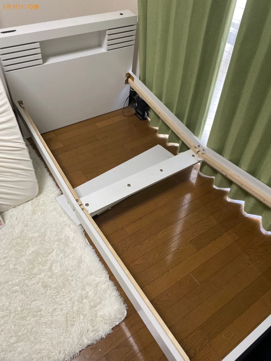 【京都市北区】シングルベッドの回収・処分ご依頼　お客様の声