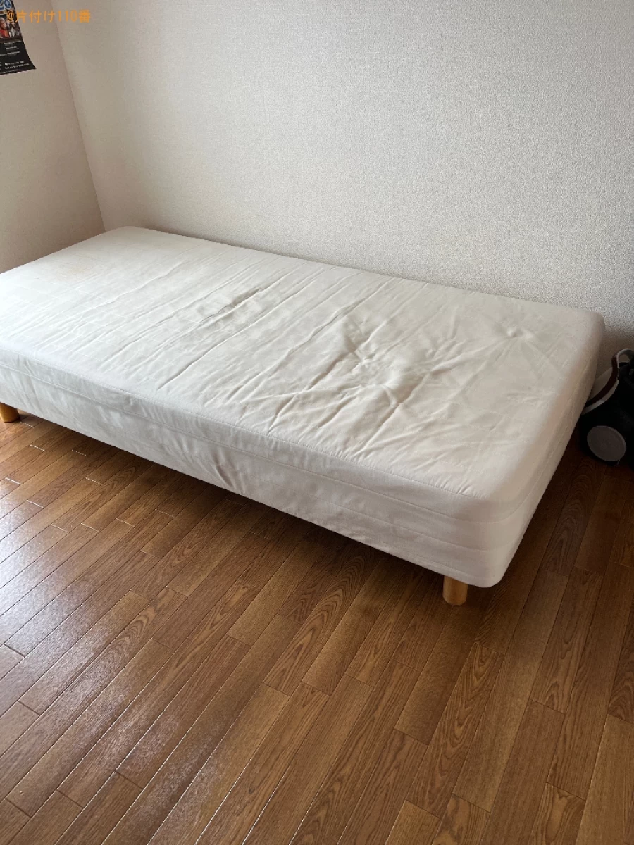 【京都市中京区】マットレス付きシングルベッド、自転車等の回収
