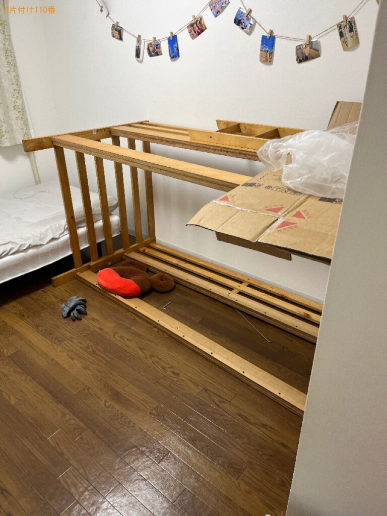 【京都市北区】二段ベッドの回収・処分ご依頼　お客様の声