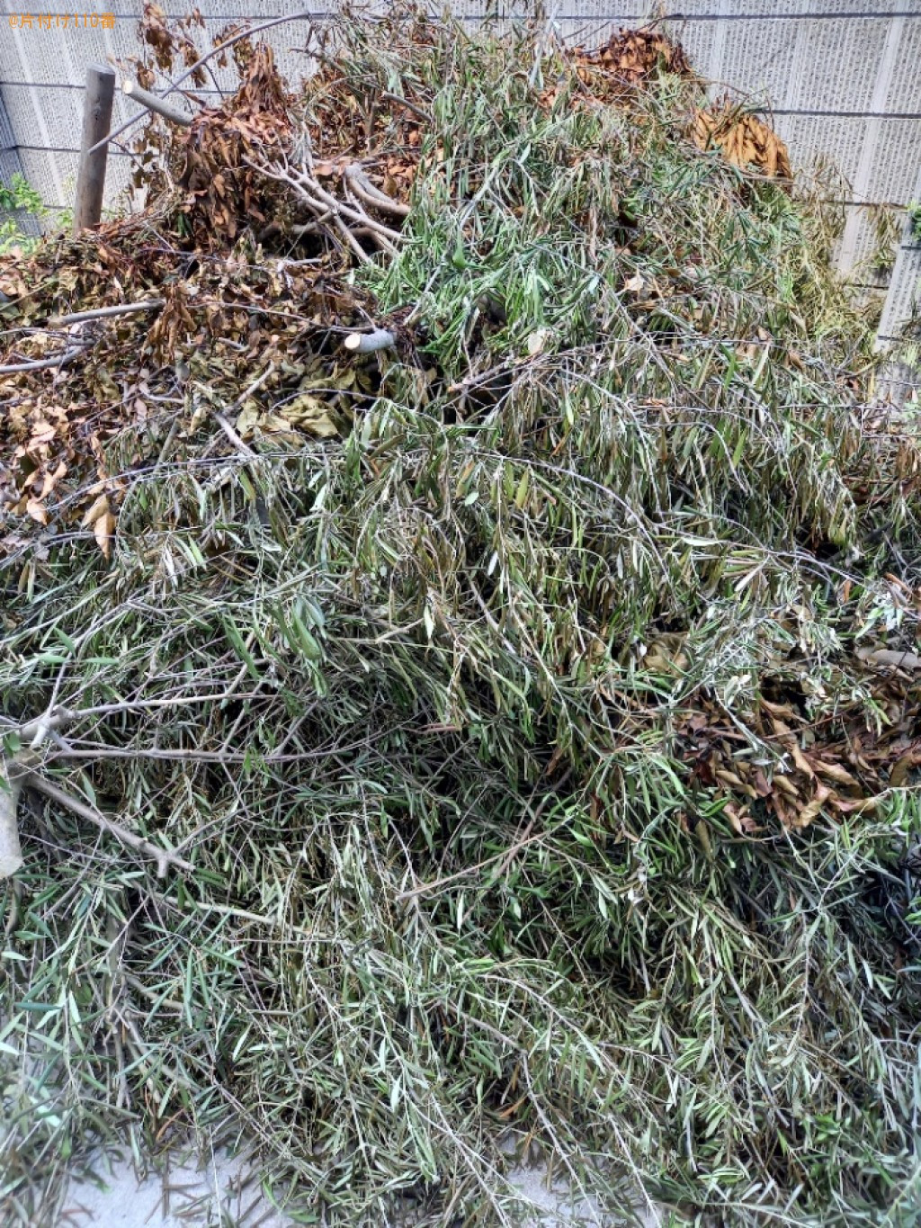 伐採した枝の回収・処分ご依頼　お客様の声